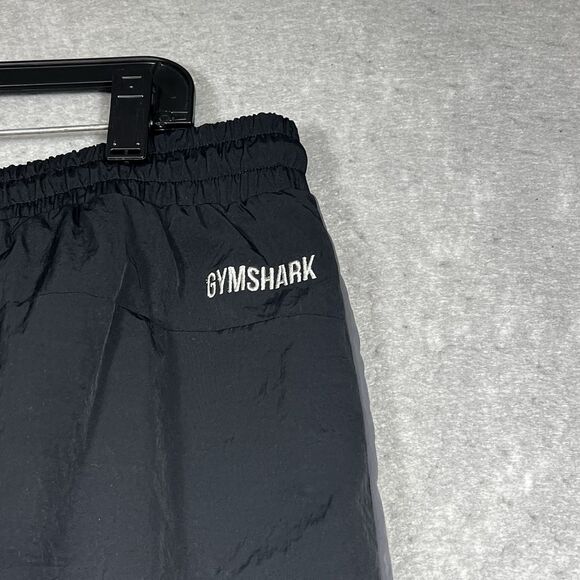 Gymshark Track Pants Joggers Mens Size XXL Black Gray Nylon Cotton Pockets - Picture 10 of 14